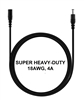 3.3-ft Power Extension Cable - SUPER HEAVY-DUTY - 18AWG - 4A -5.5mm x 2.1mm Barrel Connectors - Works with Battery Eliminator Kits