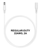 3.3-ft Power Extension Cable (White) - REGULAR-DUTY - 22AWG - 2A -5.5mm x 2.1mm Barrel Connectors - Works with Battery Eliminator Kits