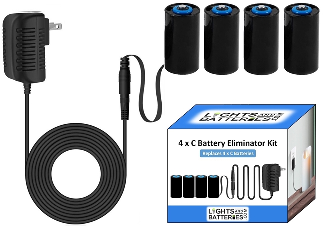 4 x C Battery Eliminator Kit