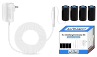 4 x C Battery Eliminator Kit (White)
