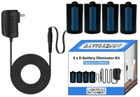 4 x D Battery Eliminator Kit