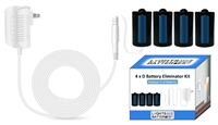 4 x D Battery Eliminator Kit (White)