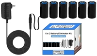 6 x C Battery Eliminator Kit