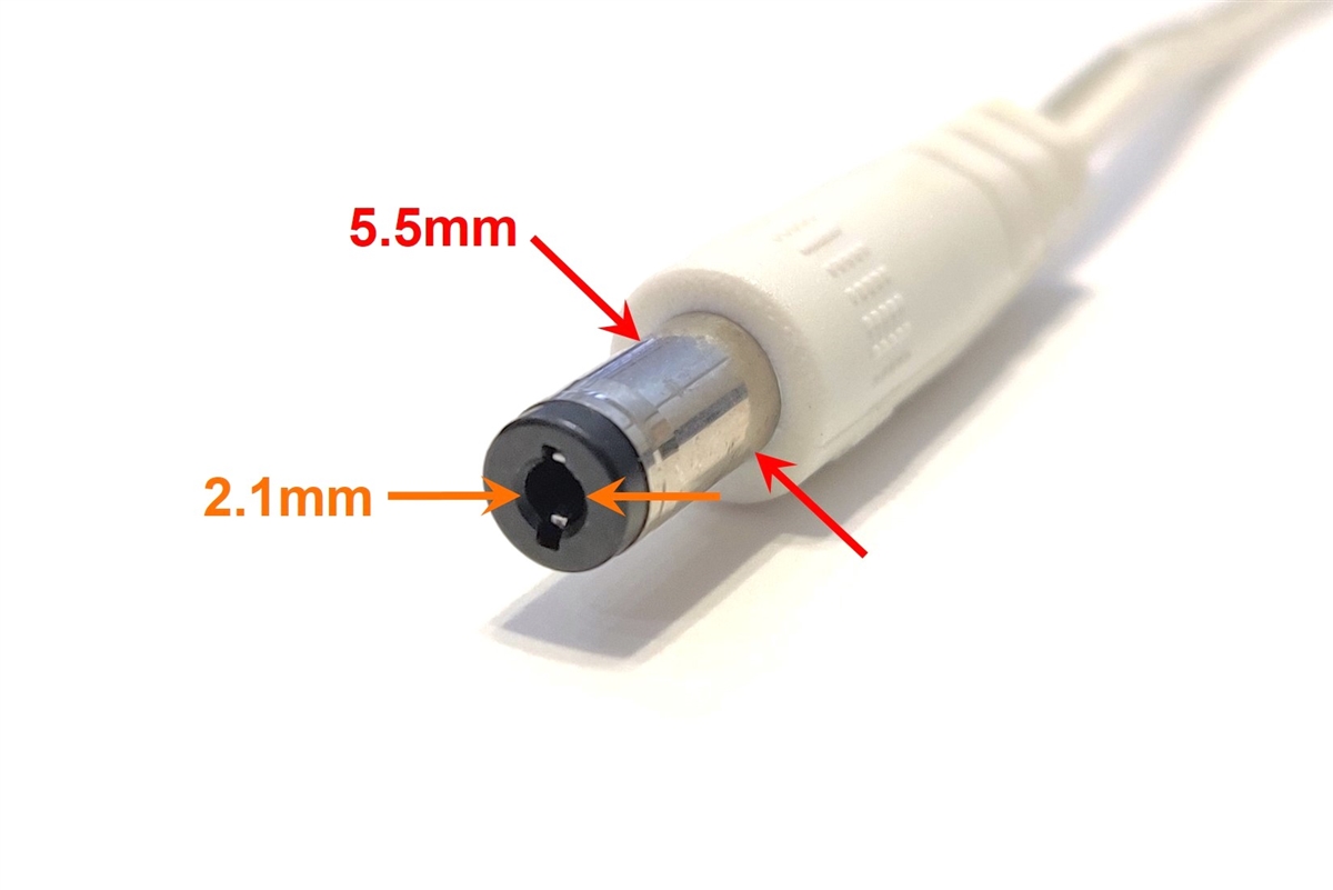 AC to DC Wall Power Adapter (White) - Accepts Square Interchangeable ...