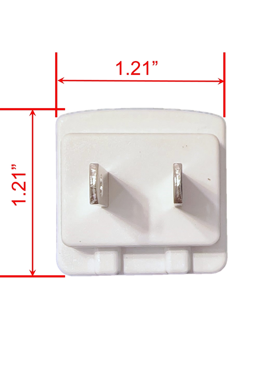 AC to DC Wall Power Adapter (White) - Accepts Square Interchangeable ...