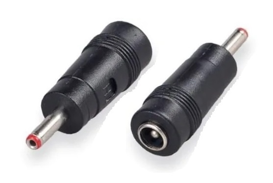 Connector Adapter - 5.5mm x 2.1mm Female Barrel Socket - 3.5mm x 1.35mm Male Barrel Plug