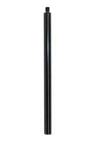 6" Long x 0.36" Diameter Black Extension Rod with Standard 1/4"-20 Tripod Screw Threads - Works with Solar Panels & Accessories