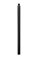 6" Long x 0.36" Diameter Black Anodized 6061 Aluminum Extension Rod with Standard 1/4"-20 Tripod Screw Threads - Works with Solar Panels & Accessories