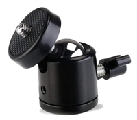 Swivel Head Mount with Rotating Ball and Standard 1/4"-20 Tripod Screw Threads - Works with Solar Panels & Accessories