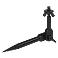 Tree Mount with Rotating Arm and Standard 1/4"-20 Tripod Mount Male Screw Threads - Works with Solar Panels & Accessories