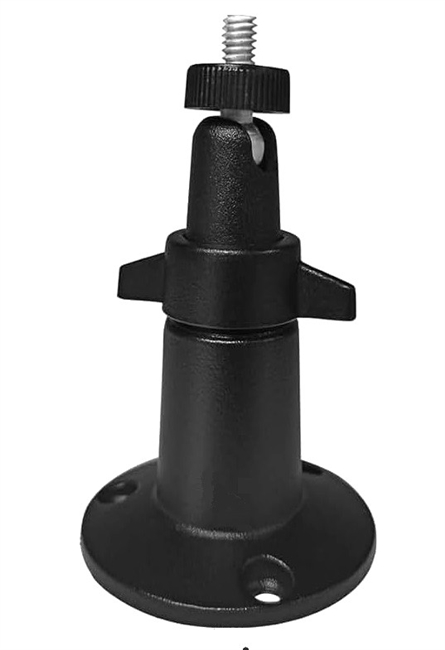Wall & Post Mount with Rotating Ball and Standard 1/4"-20 Tripod Mount Male Screw Threads - Works with Solar Panels & Accessories